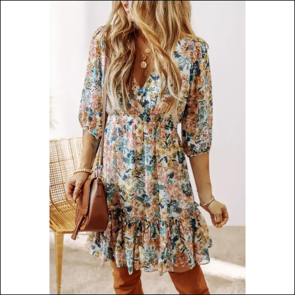 Sky Blue Floral Dress: so Cute, It's Practically Illegal 💙 Needful Things