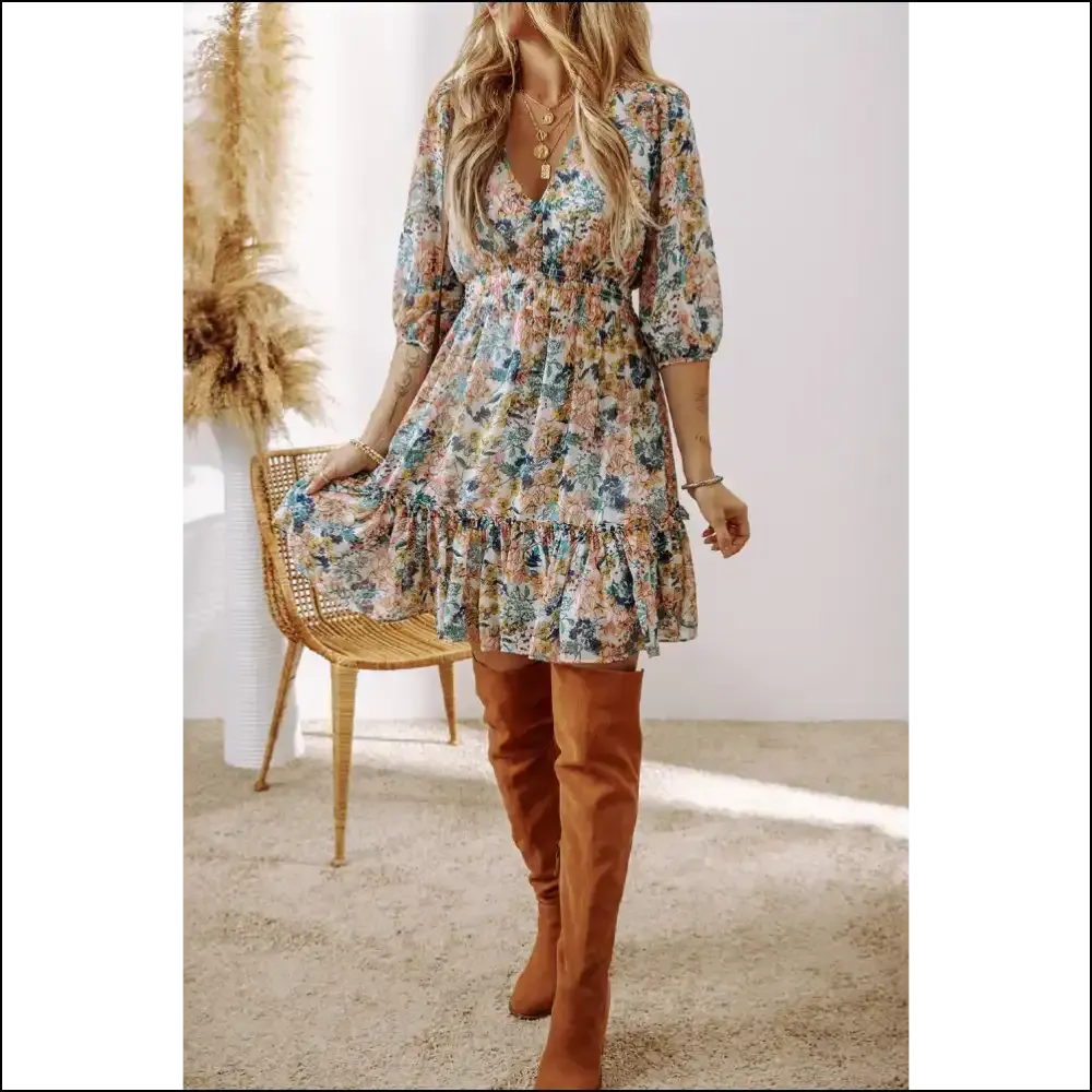 Sky Blue Floral Dress: so Cute, It's Practically Illegal 💙 Needful Things