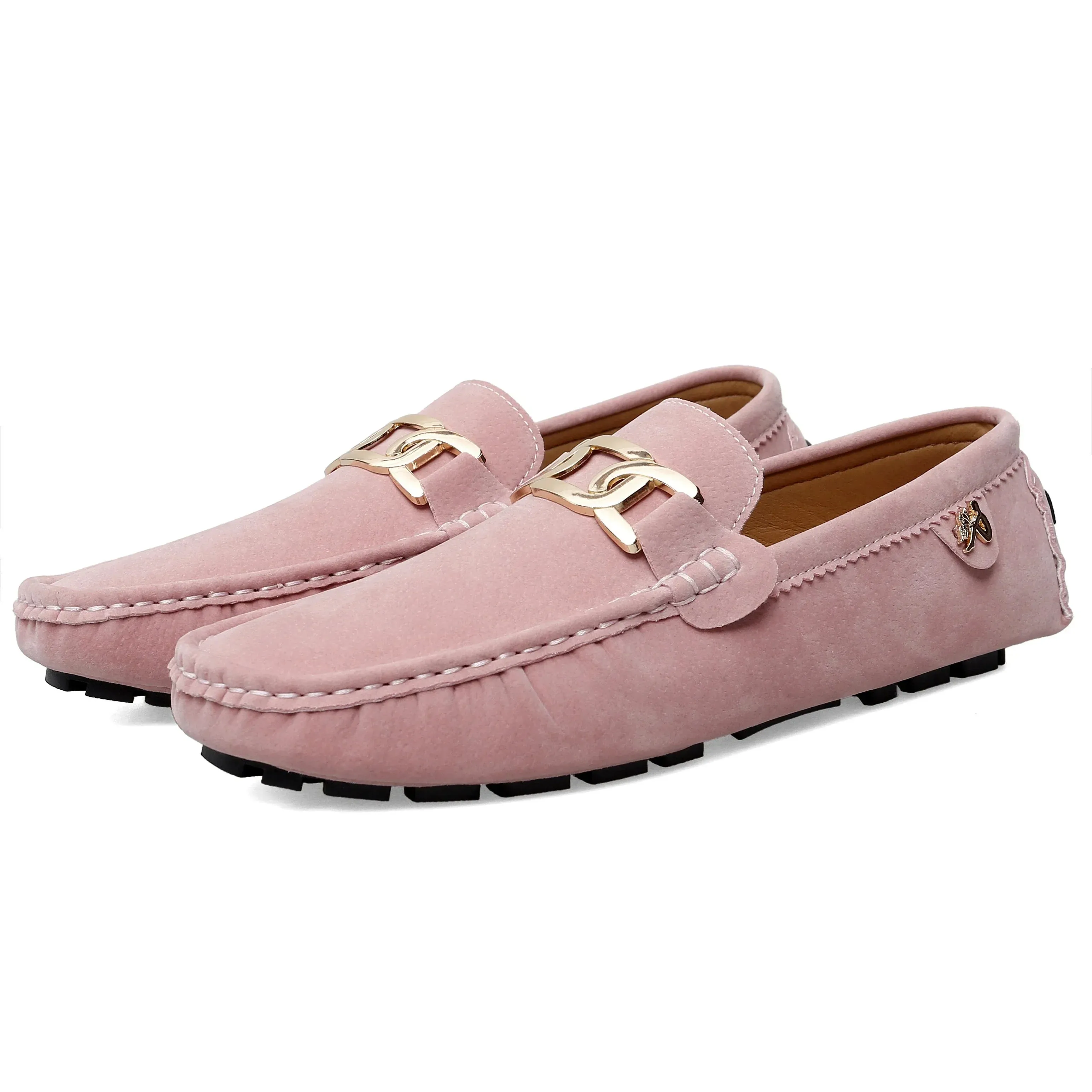 Split Leather Men Loafers Slip on Flats Casual Shoes for Women Moccasins Super Soft Female Footwear for Summer Easy Hoop Shoes