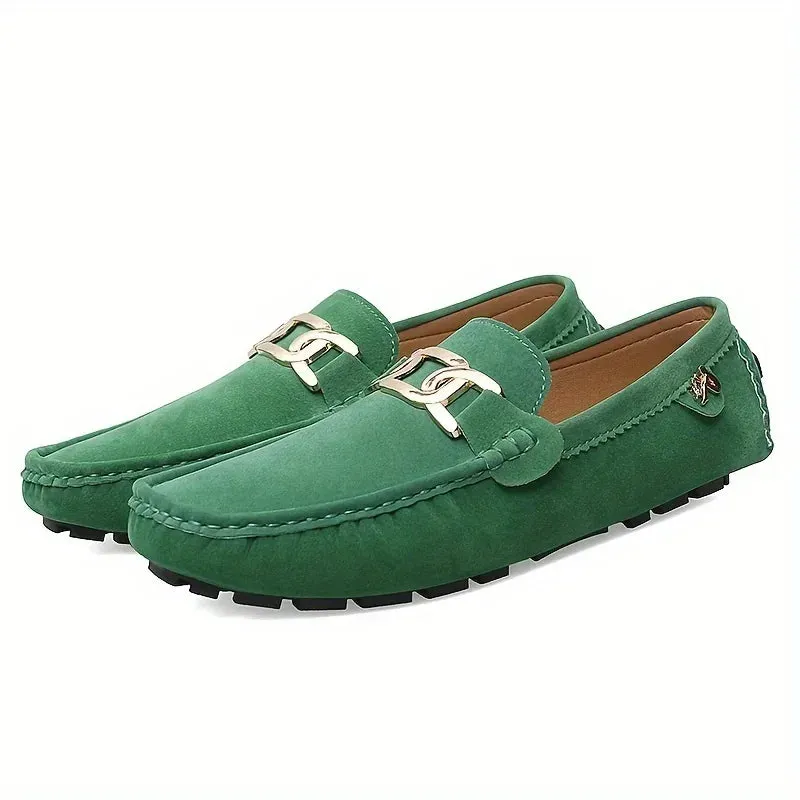 Split Leather Men Loafers Slip on Flats Casual Shoes for Women Moccasins Super Soft Female Footwear for Summer Easy Hoop Shoes