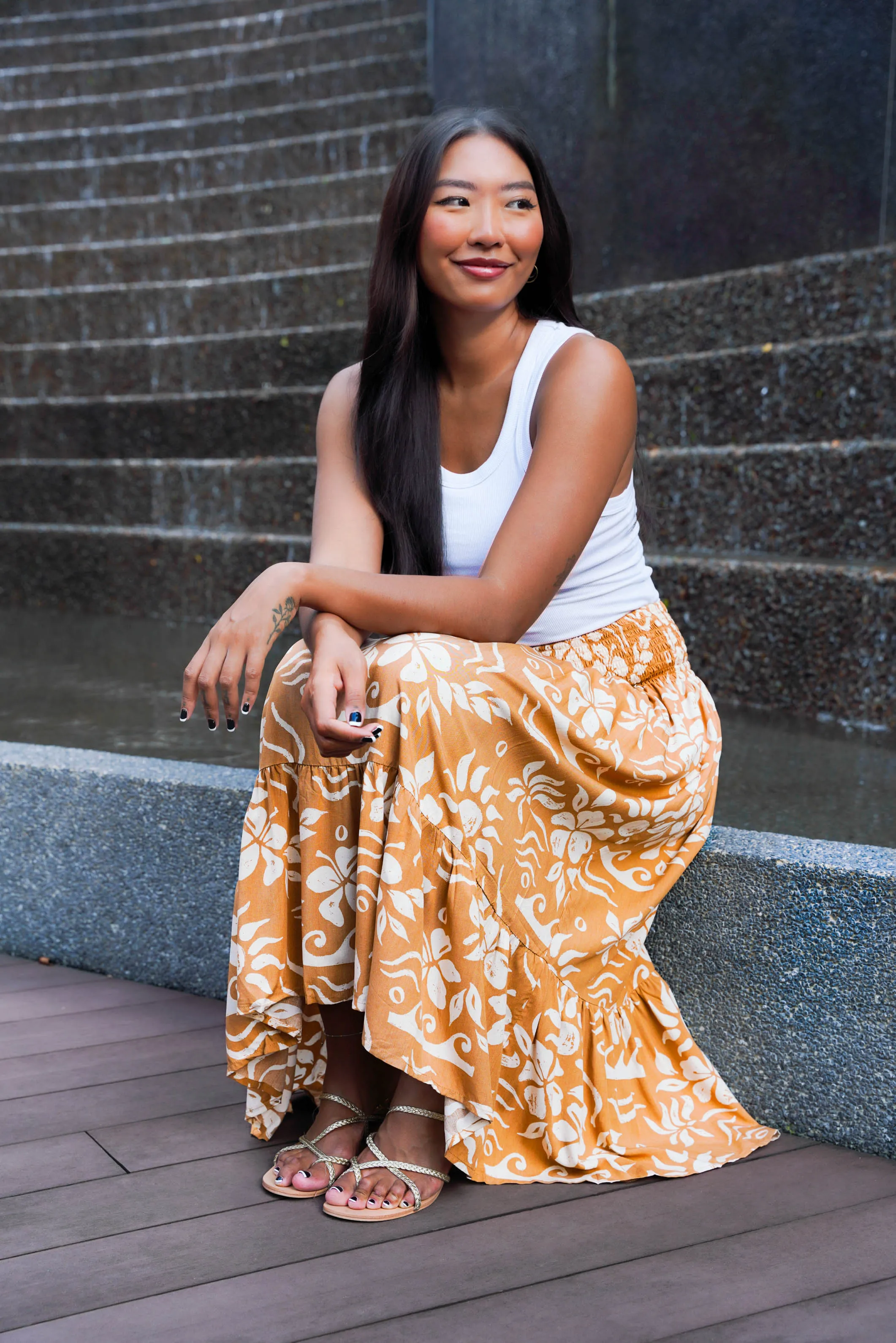 Stella Skirt - Aloha Cream