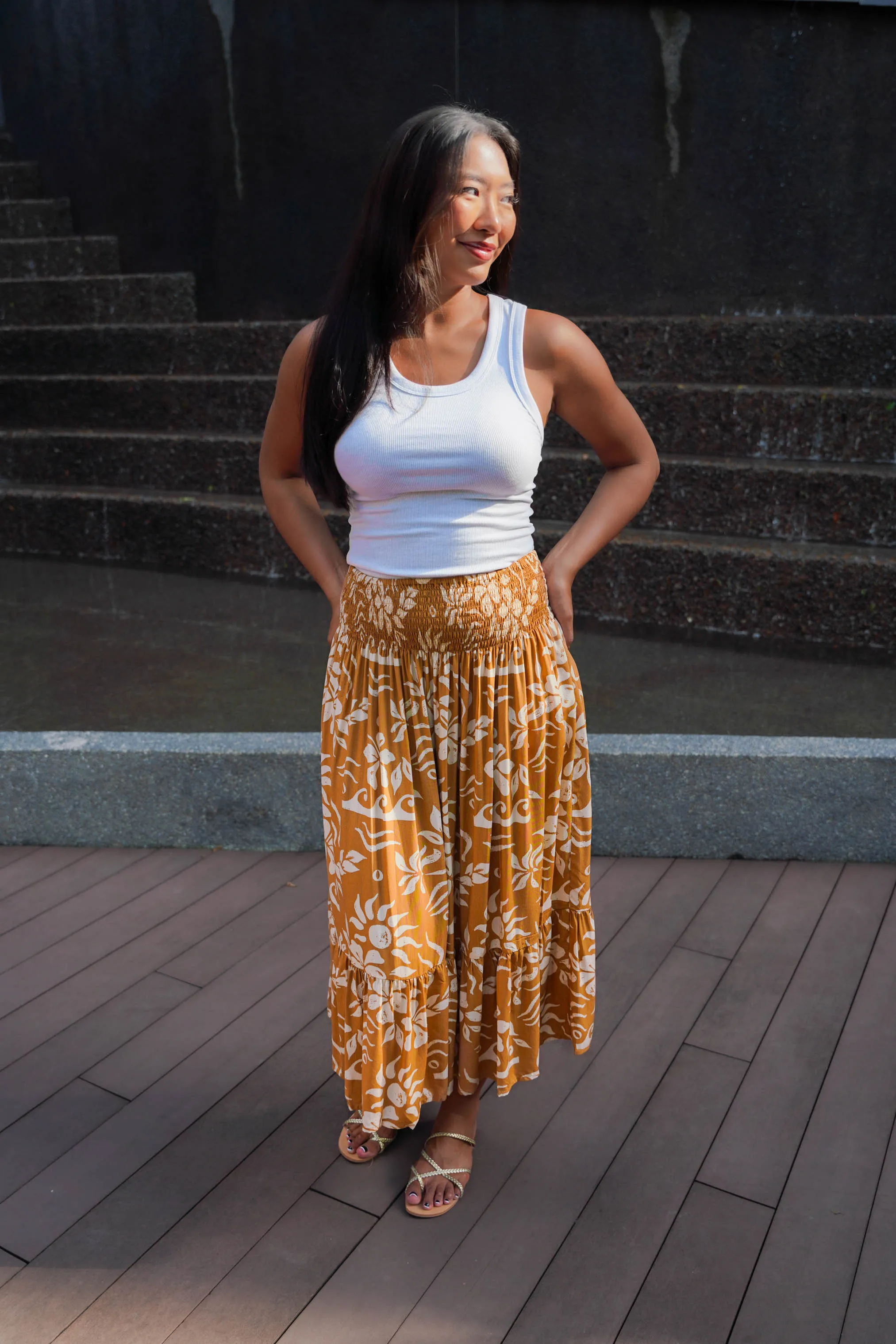 Stella Skirt - Aloha Cream