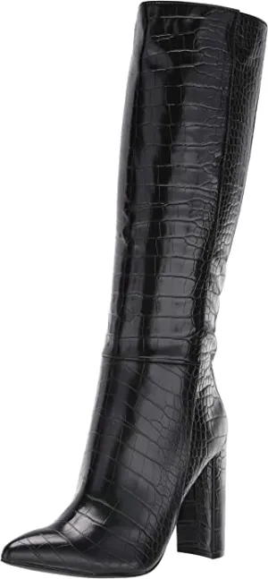 Steve Madden Women's Triumph Fashion Boot, Blue Crocodile, 10