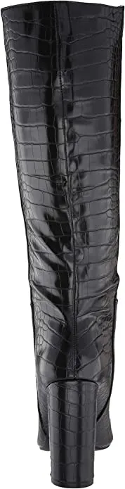 Steve Madden Women's Triumph Fashion Boot, Blue Crocodile, 10