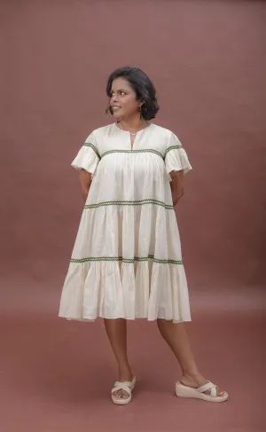 Summer Sway Flared Sleeve Cotton Dress