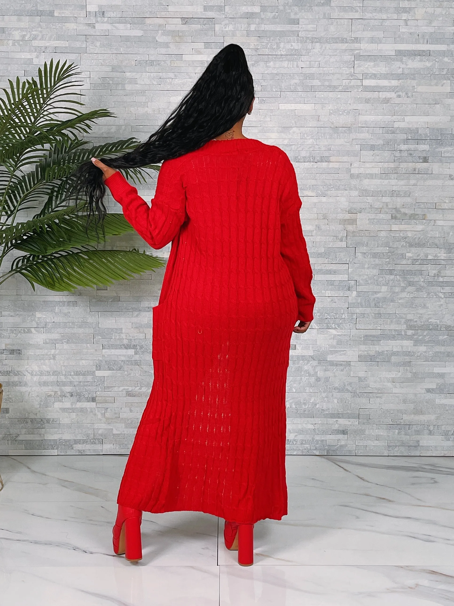 SW10P - LIGHTWEIGHT MAXI CARDIGAN (2PCS)