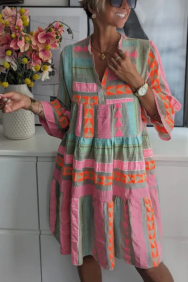 THALIE™ - Vibrant Boho Dress