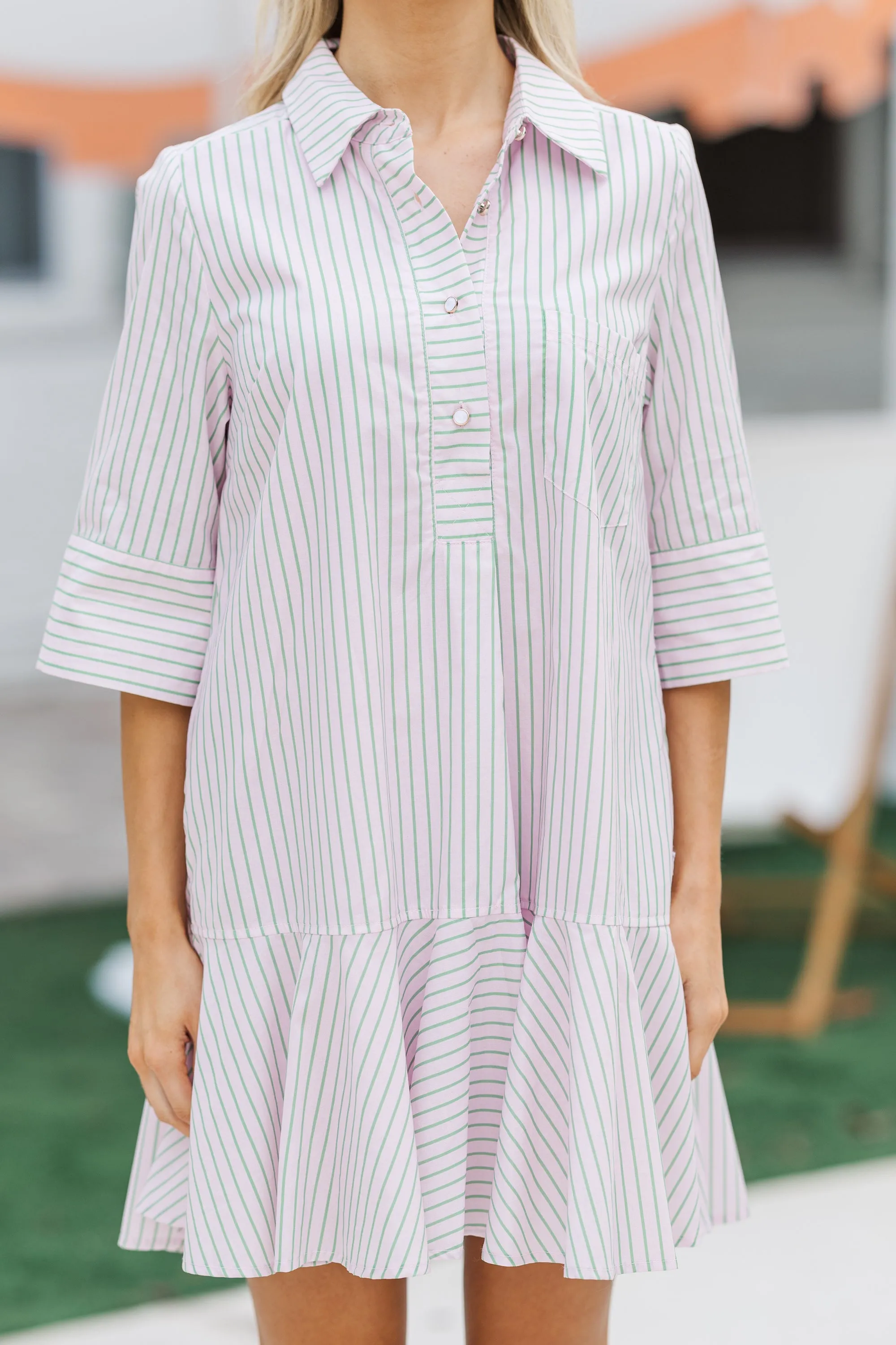 The Genuine Pink Striped Dress