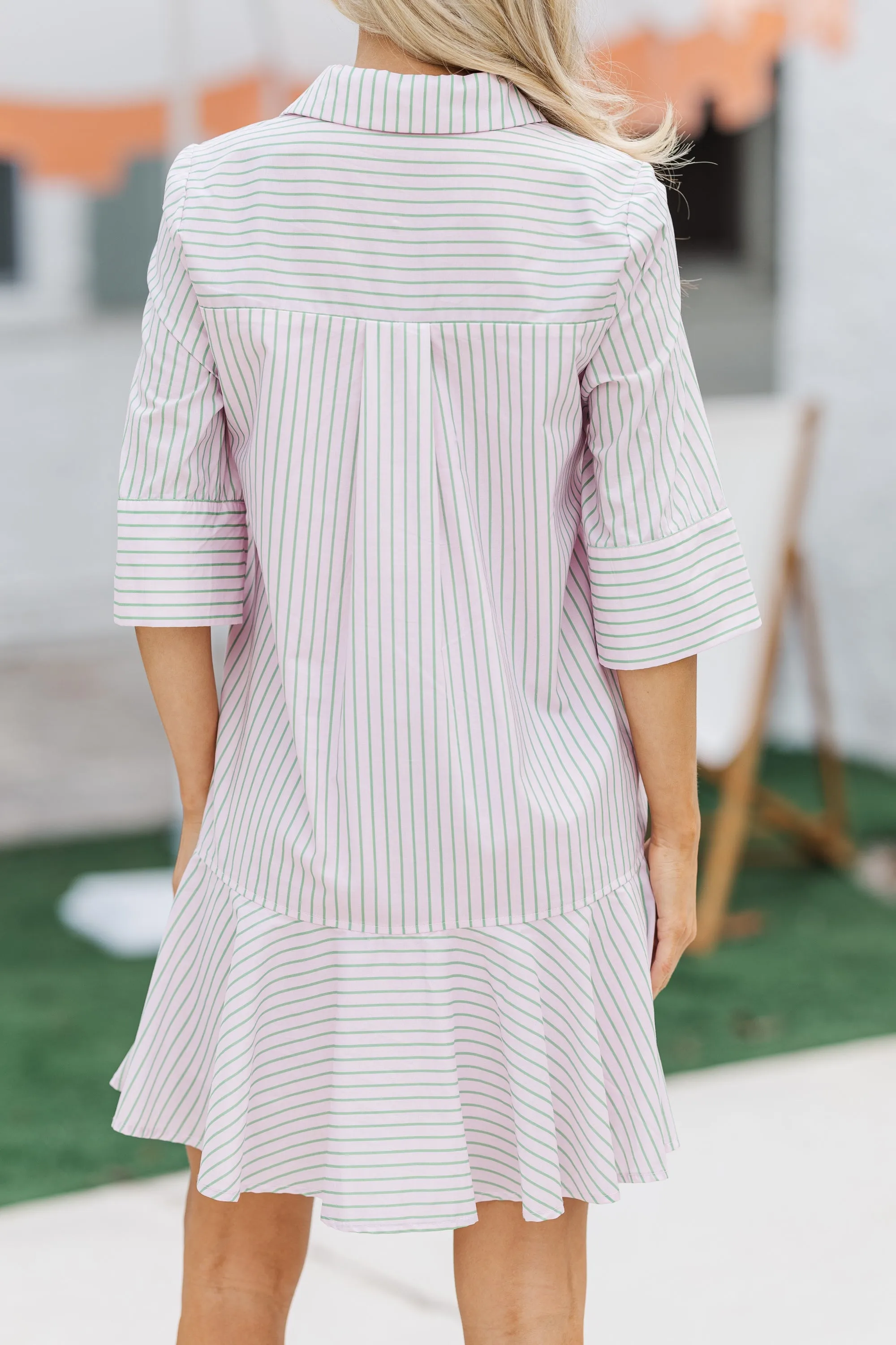 The Genuine Pink Striped Dress