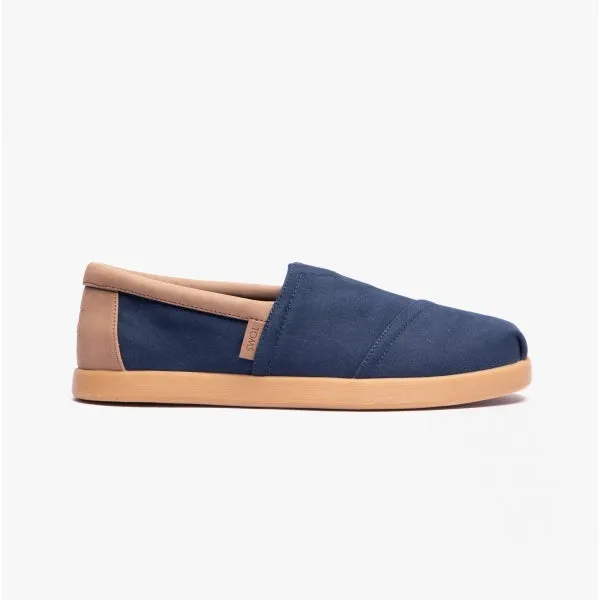 TOMS ALP FWD Mens Espadrille Navy/Tan Nubuck