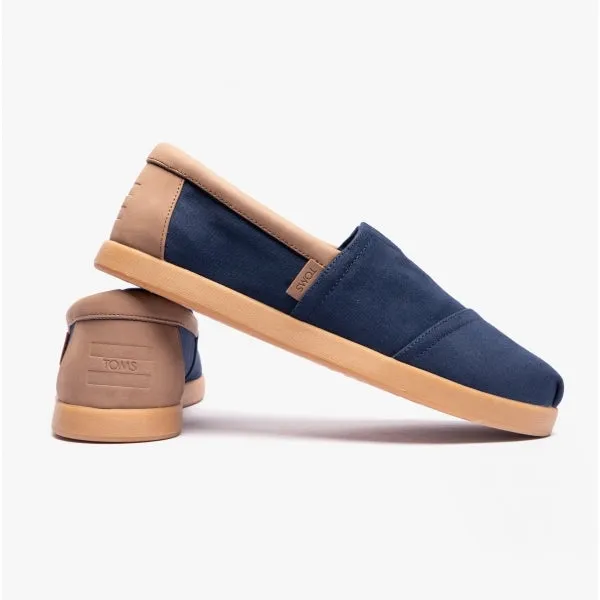 TOMS ALP FWD Mens Espadrille Navy/Tan Nubuck