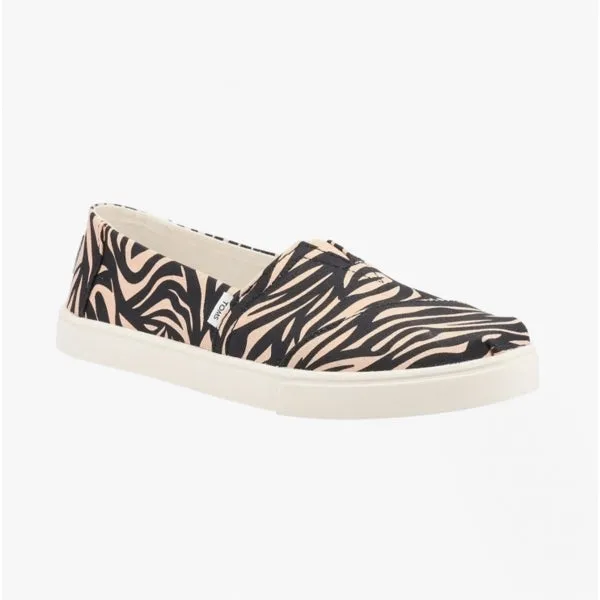 TOMS ALPARGATA CUPSOLE TIGER Womens Cotton Slip-On Shoes Tan