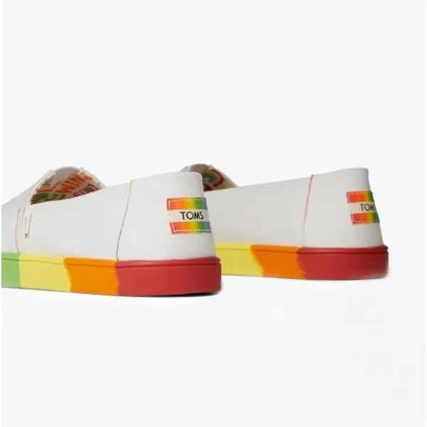 TOMS ALPARGATA CUPSOLE Womens Cotton Slip-On Shoes White
