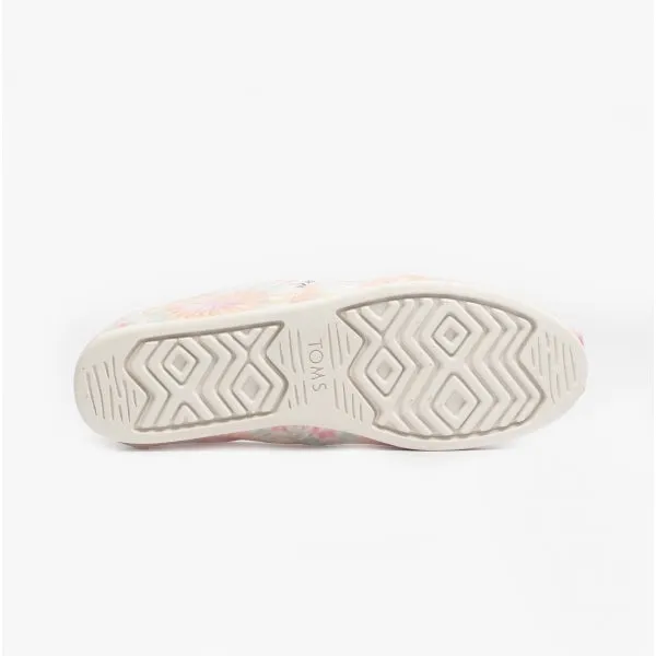 TOMS ALPARGATA Womens Canvas Espadrille Pink Swirl