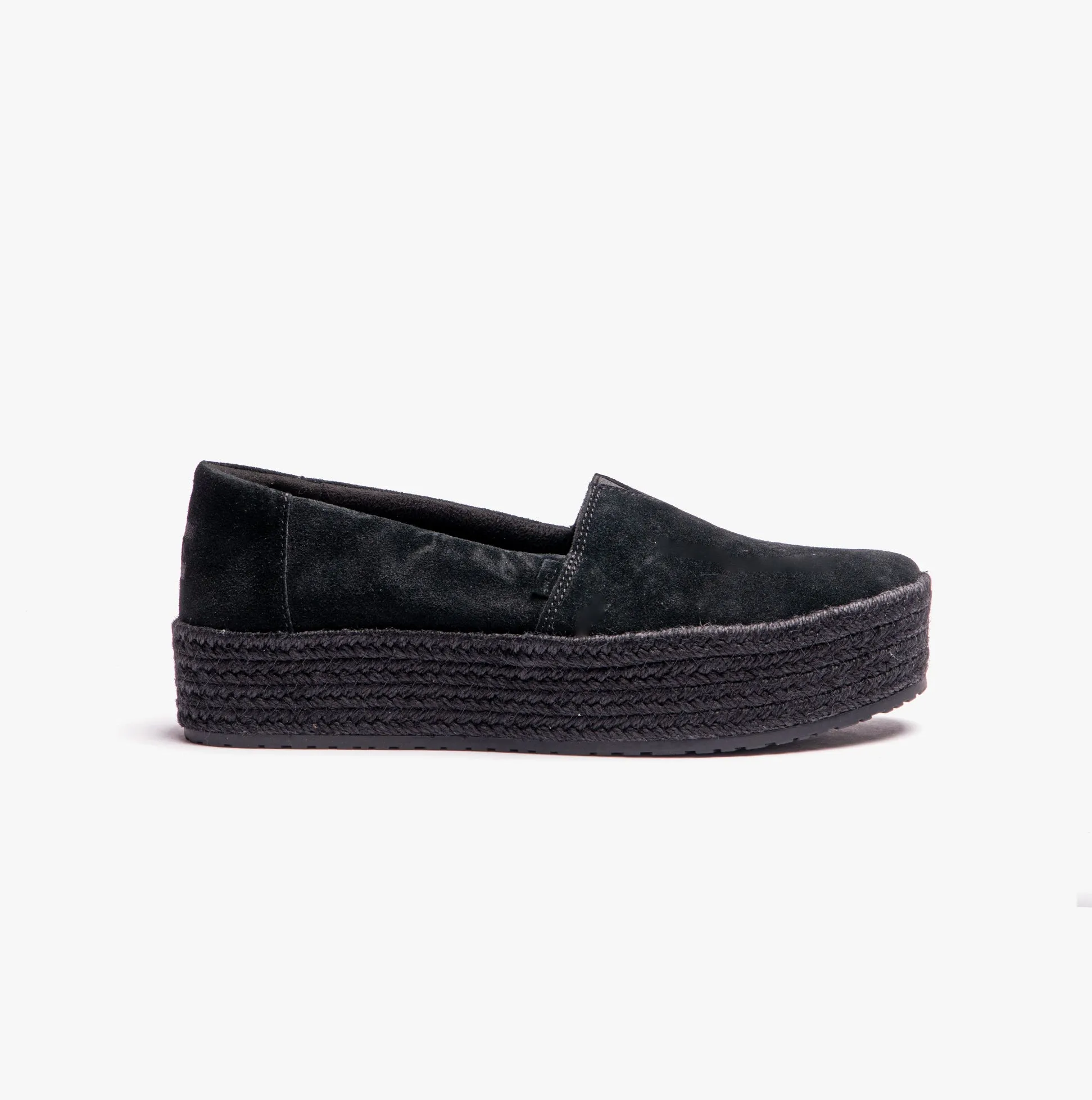 TOMS VALENCIA Womens Espadrille Black/Black