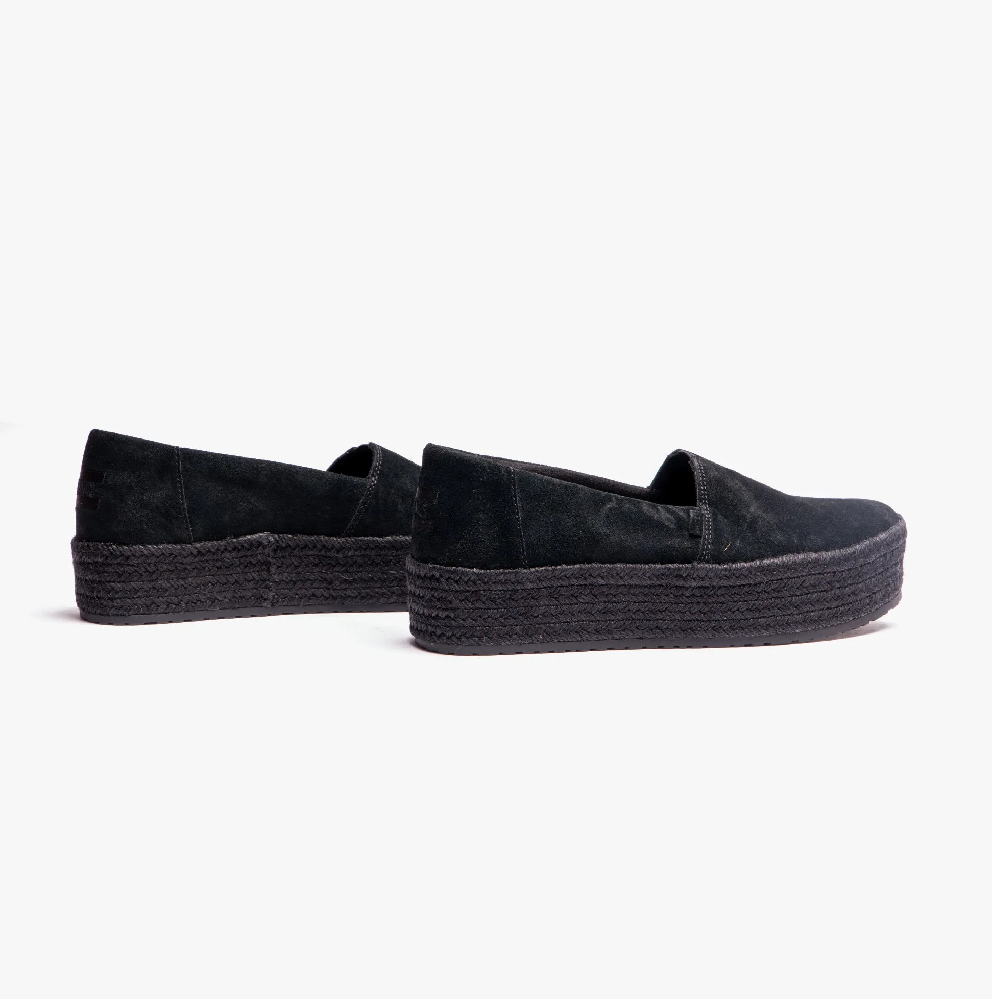 TOMS VALENCIA Womens Espadrille Black/Black