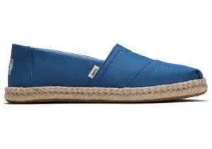 TOMS Women's Earthwise Collection Plant Dye Indigo Canvas Espradrilles Slip-Ons