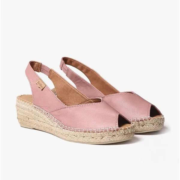 Toni Pons BERNIA Womens Leather Slingback Espadrilles Pale