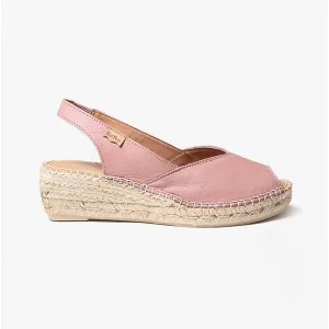 Toni Pons BERNIA Womens Leather Slingback Espadrilles Pale