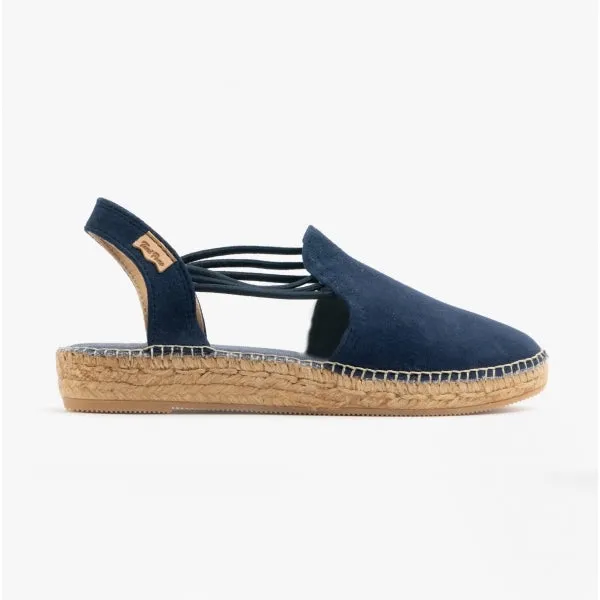Toni Pons NURIA Womens Suede Espadrille Sandals Navy