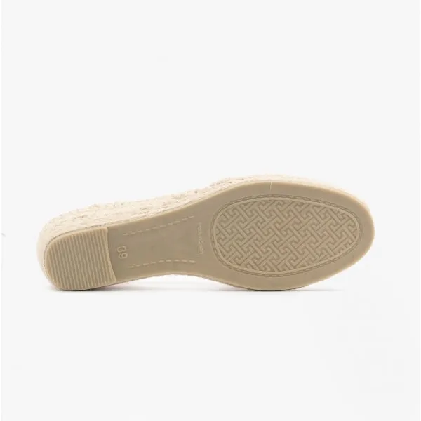 Toni Pons TER Womens Wedge Espadrille Sandals Ecru