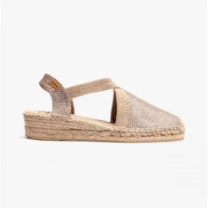 Toni Pons VELINO Womens Wedge Espadrilles Platinum