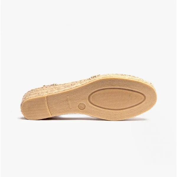 Toni Pons VELINO Womens Wedge Espadrilles Platinum