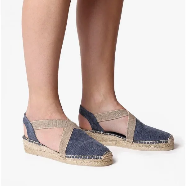 Toni Pons VERDI Womens Vegan Espadrilles Sandals Blue