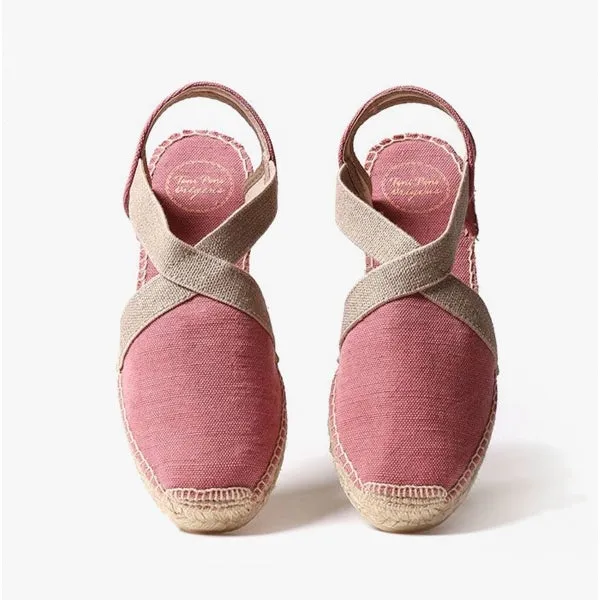 Toni Pons VERDI Womens Vegan Espadrilles Sandals Blush