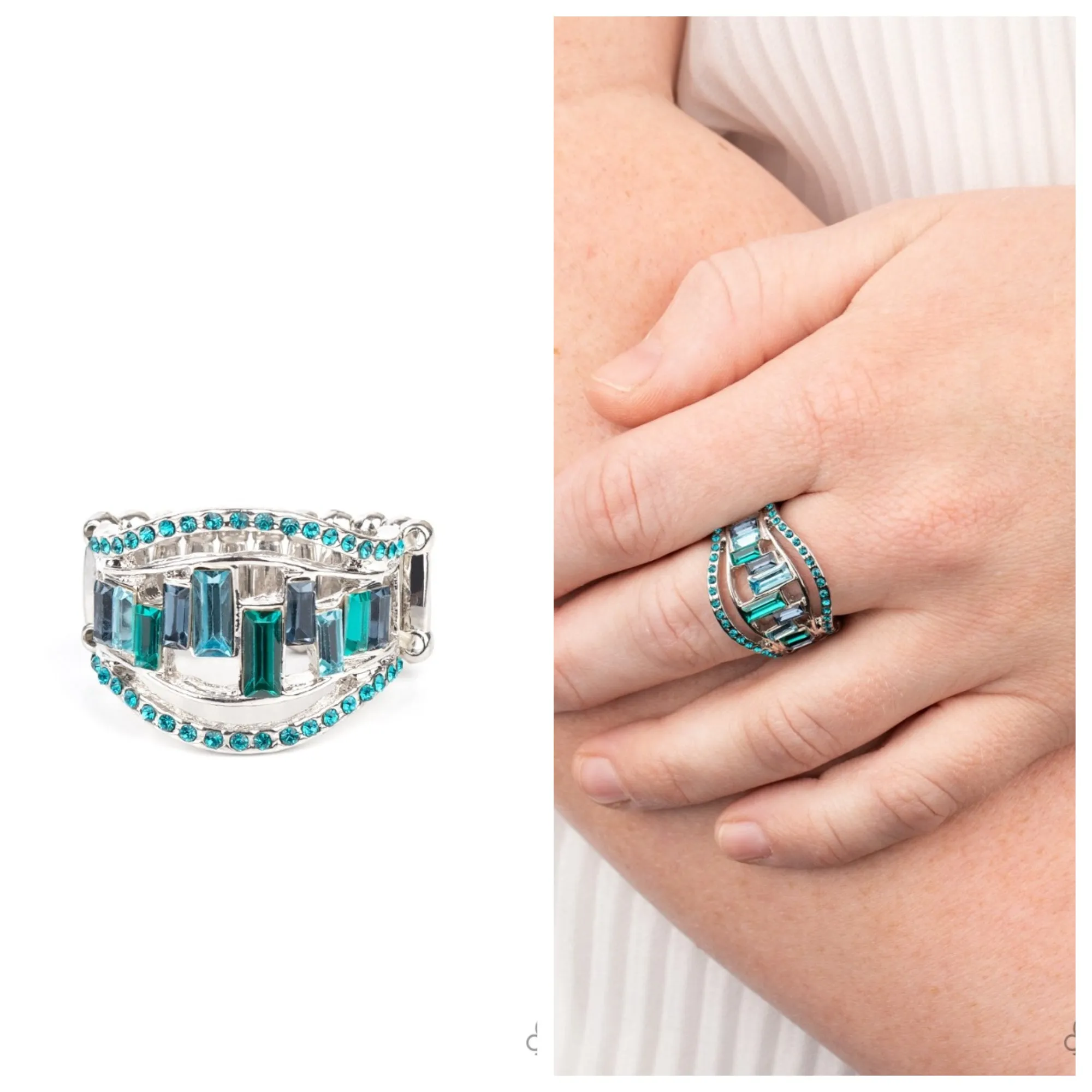 Treasure Chest Charm - Blue