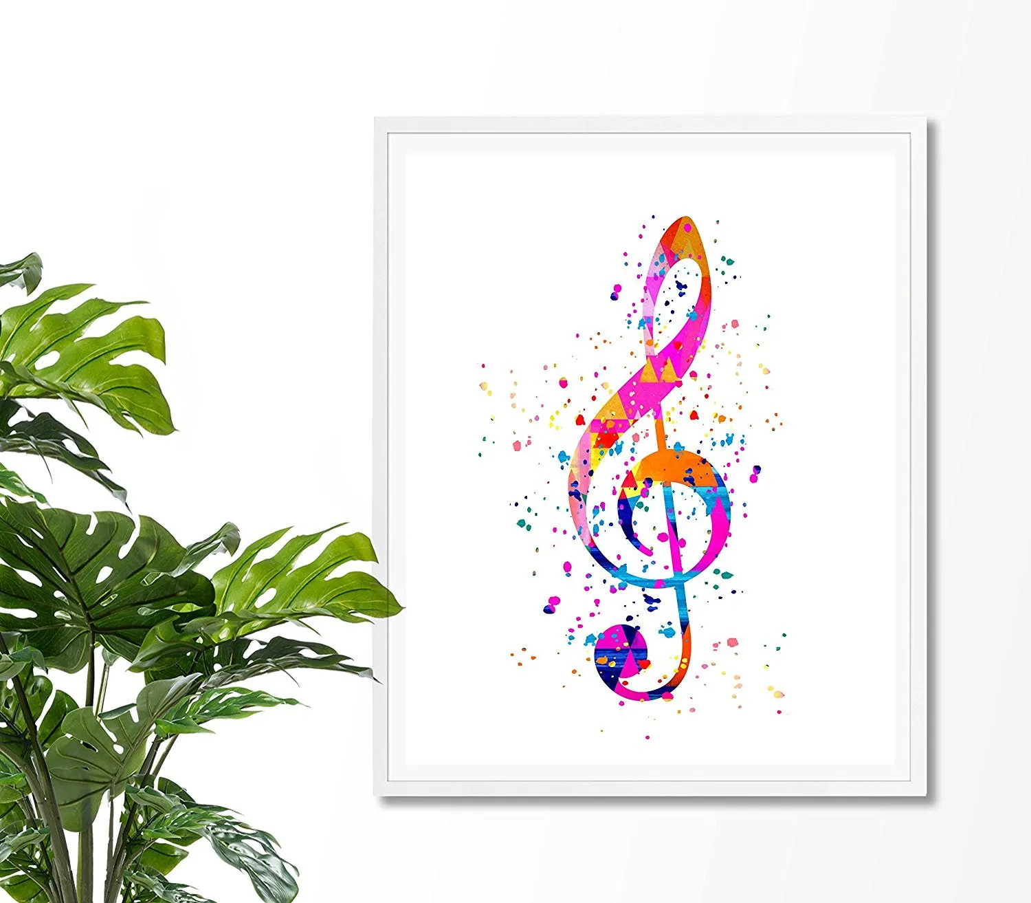 Treble Clef Art Print - -Unframed