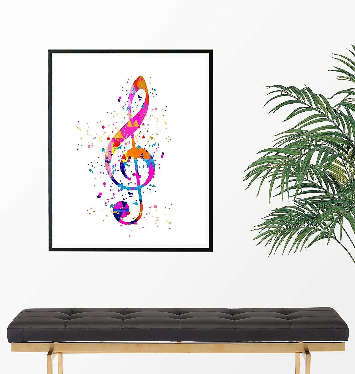 Treble Clef Art Print - -Unframed