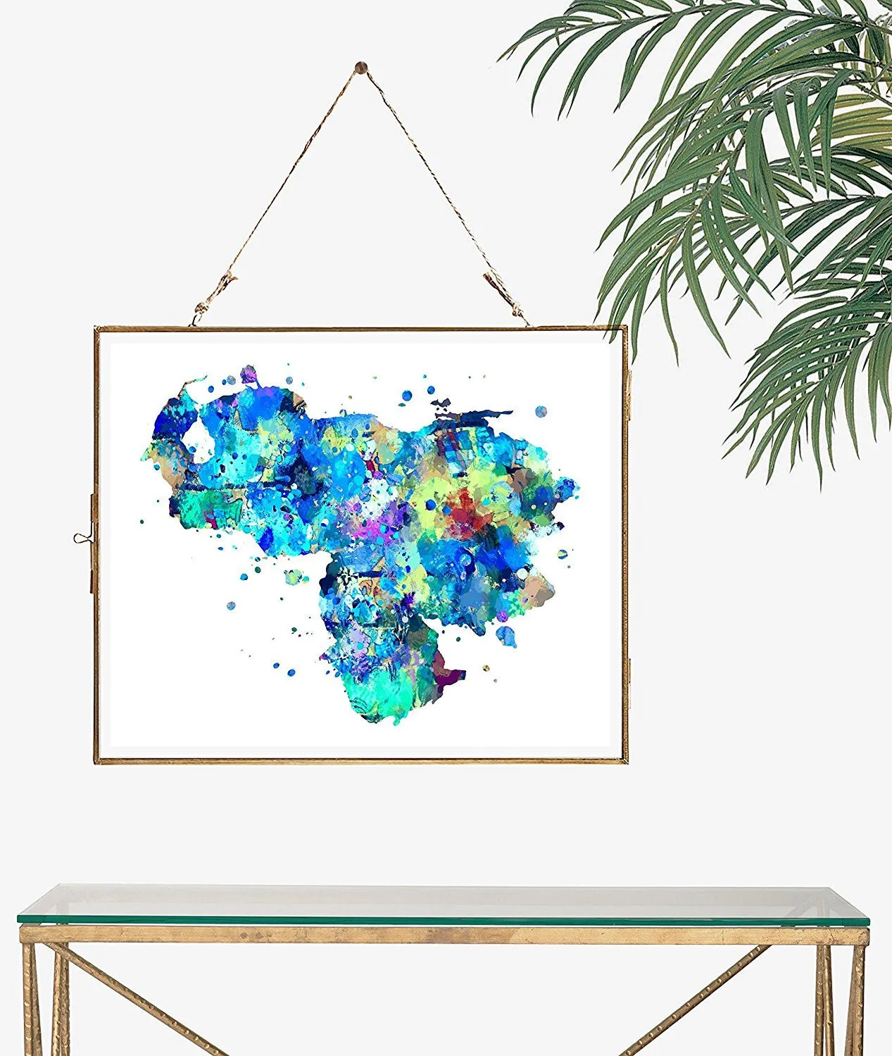 Venezuela Map Art Print - Unframed