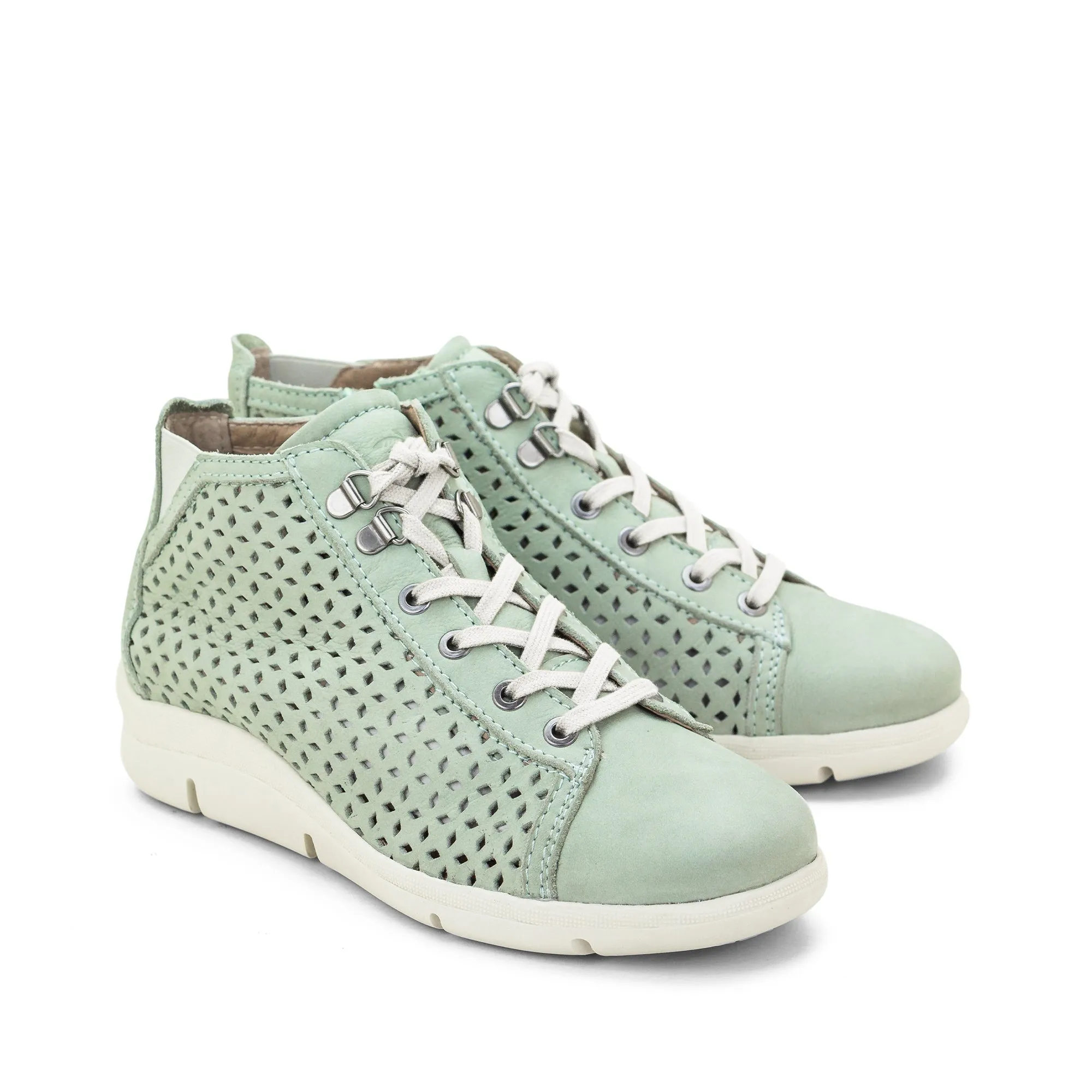 Victoria Perforated Leather Summer Bootie