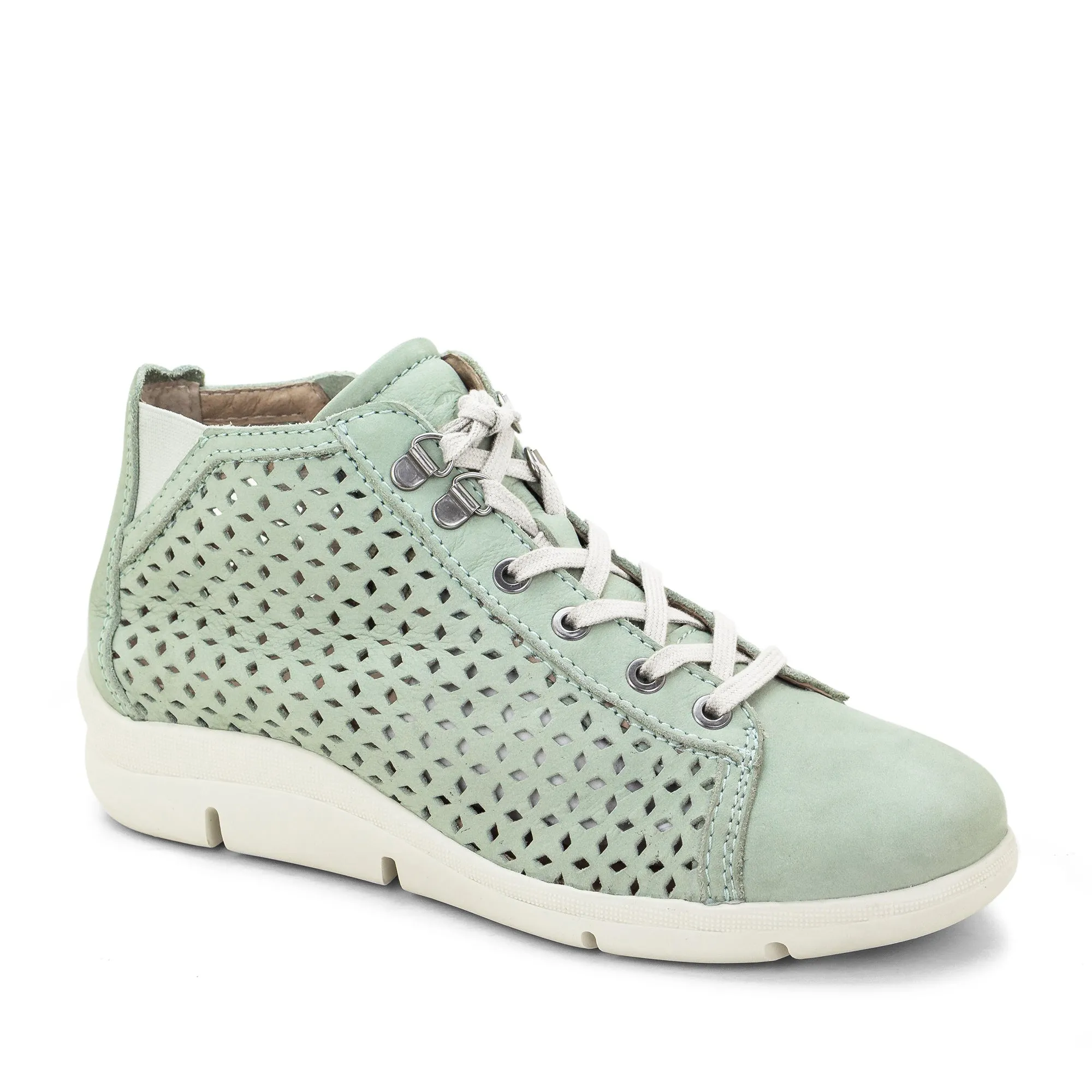 Victoria Perforated Leather Summer Bootie
