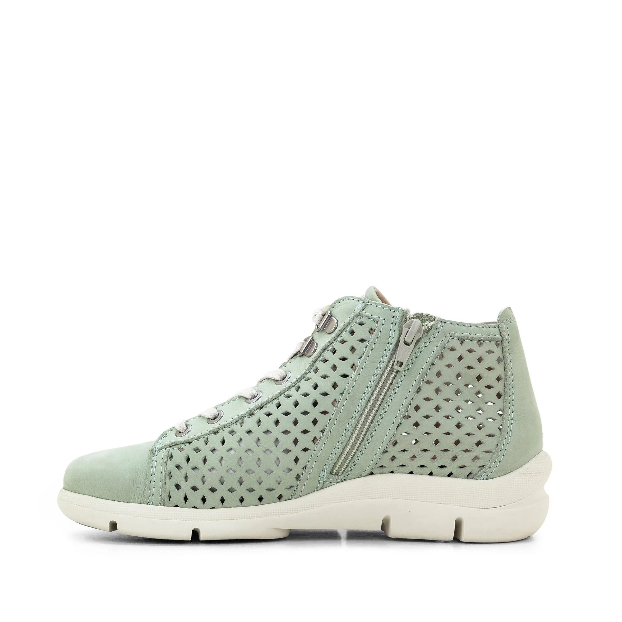 Victoria Perforated Leather Summer Bootie