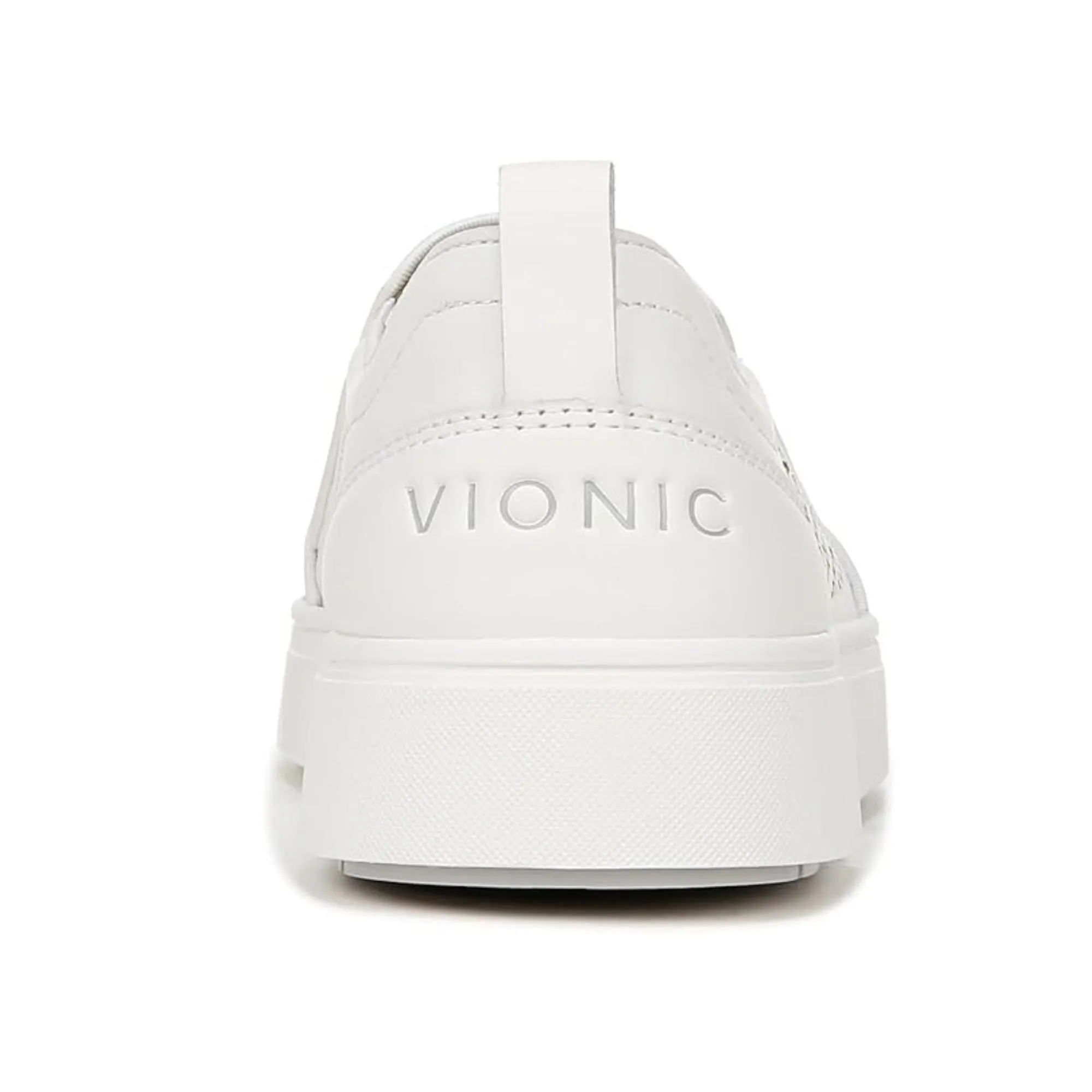 Vionic Women's Uptown Slip-ons Loafer Kimmie Perf White Leather