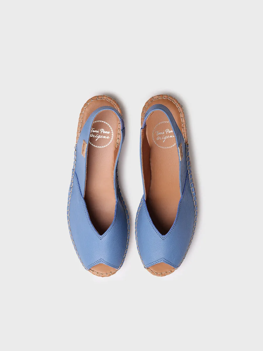 Wedge espadrilles in leather - BERNIA-P
