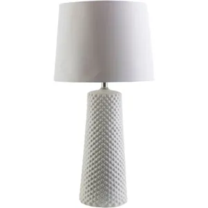 White Textured Dot Lamp