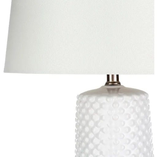 White Textured Dot Lamp