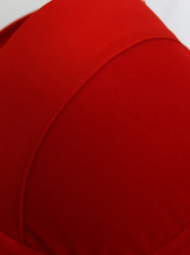 Women Spaghetti Straps Mesh Breathable Push Up Bustier Crop Top Bra