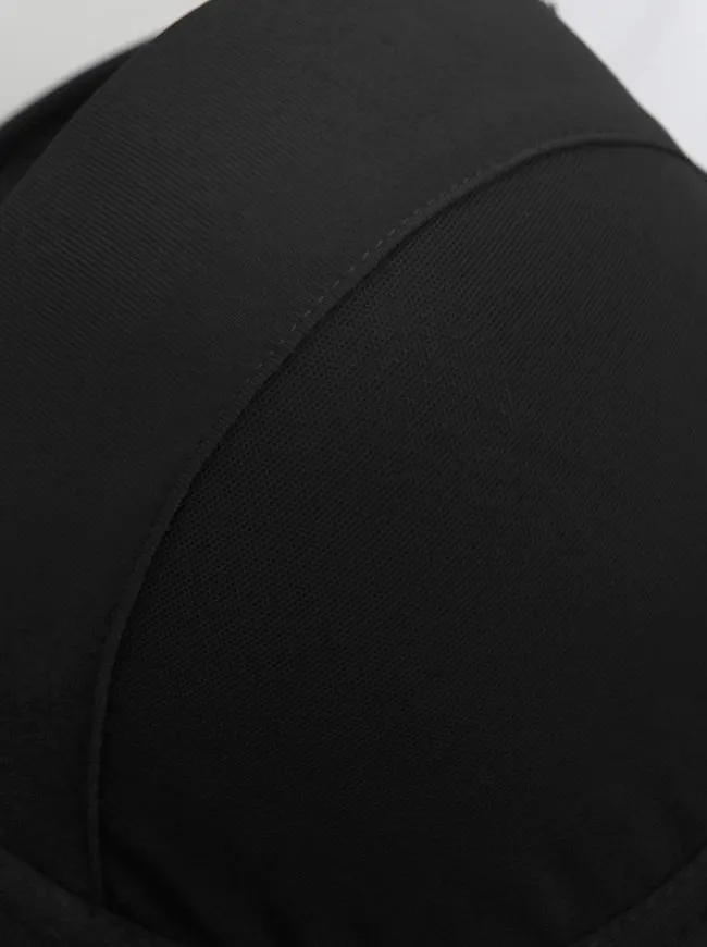 Women Spaghetti Straps Mesh Breathable Push Up Bustier Crop Top Bra