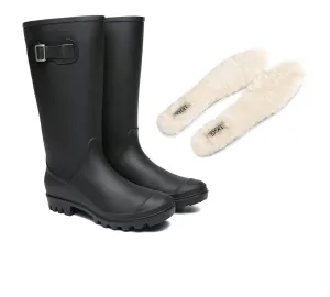 Women Tall Gumboots Veronica With Wool Insoles