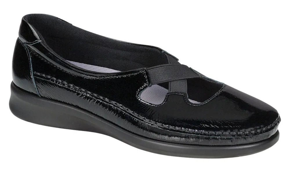 Women's Crissy Slip On Loafer in Black Patent