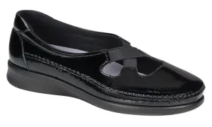 Women's Crissy Slip On Loafer in Black Patent
