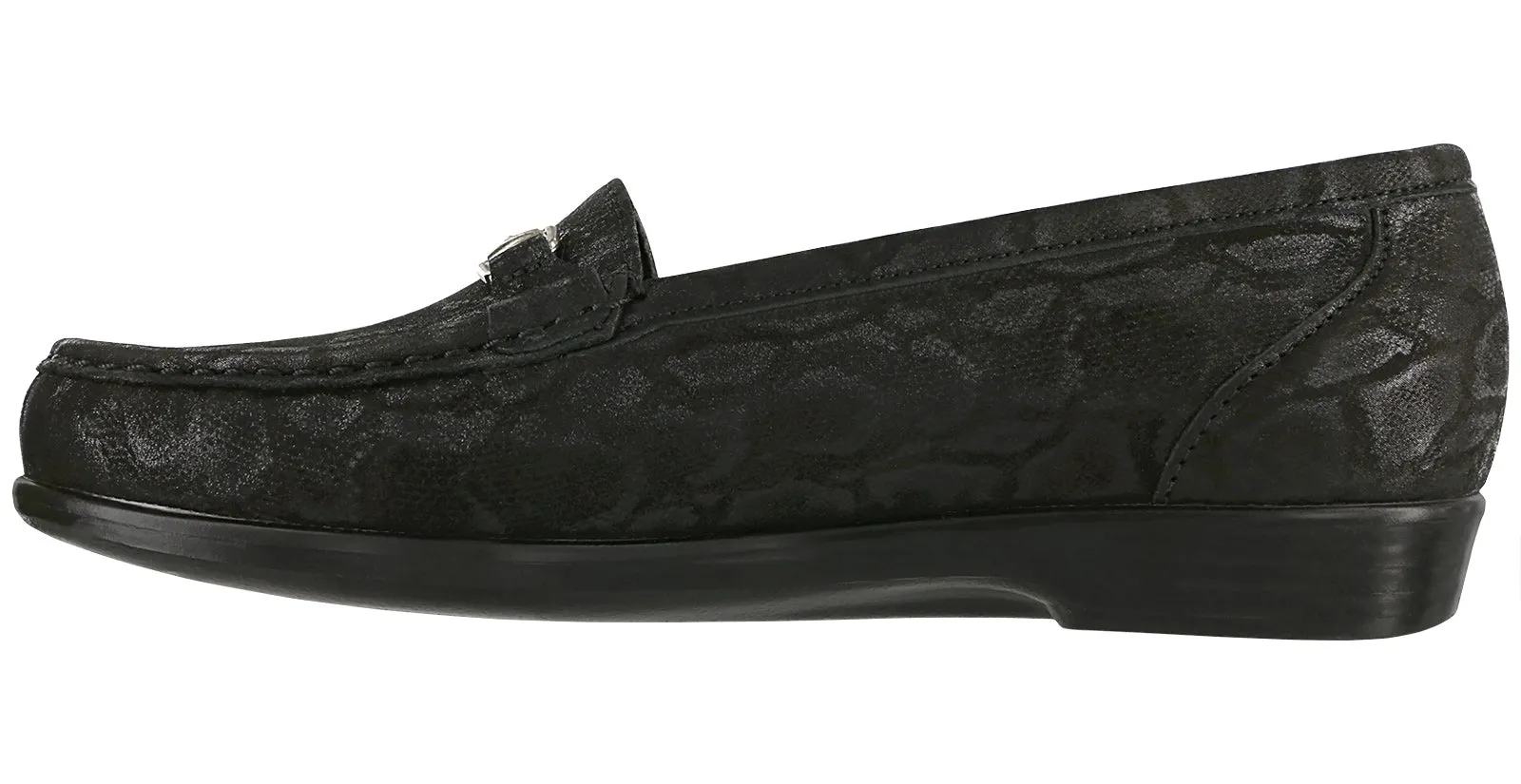 Women's Metro Slip On Loafer in Nero Snake