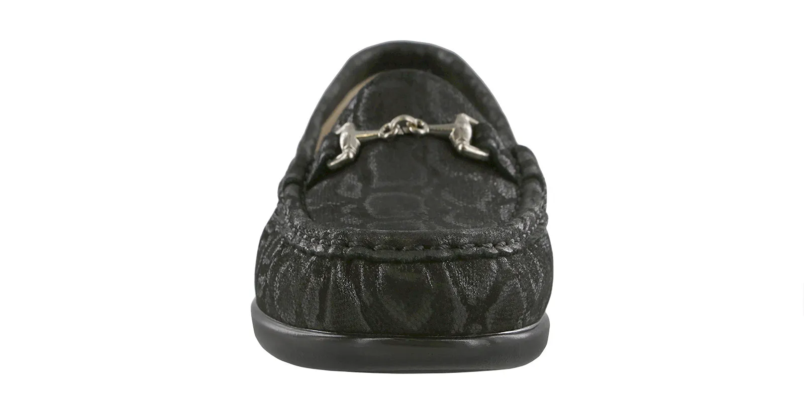 Women's Metro Slip On Loafer in Nero Snake