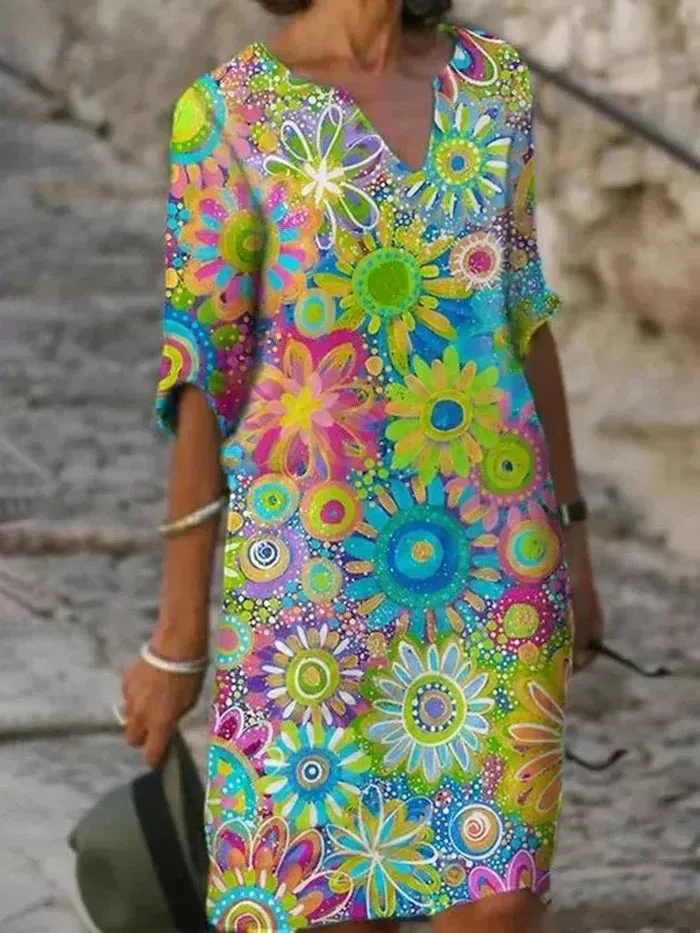 Yelina™ - Floral Radiant Dress