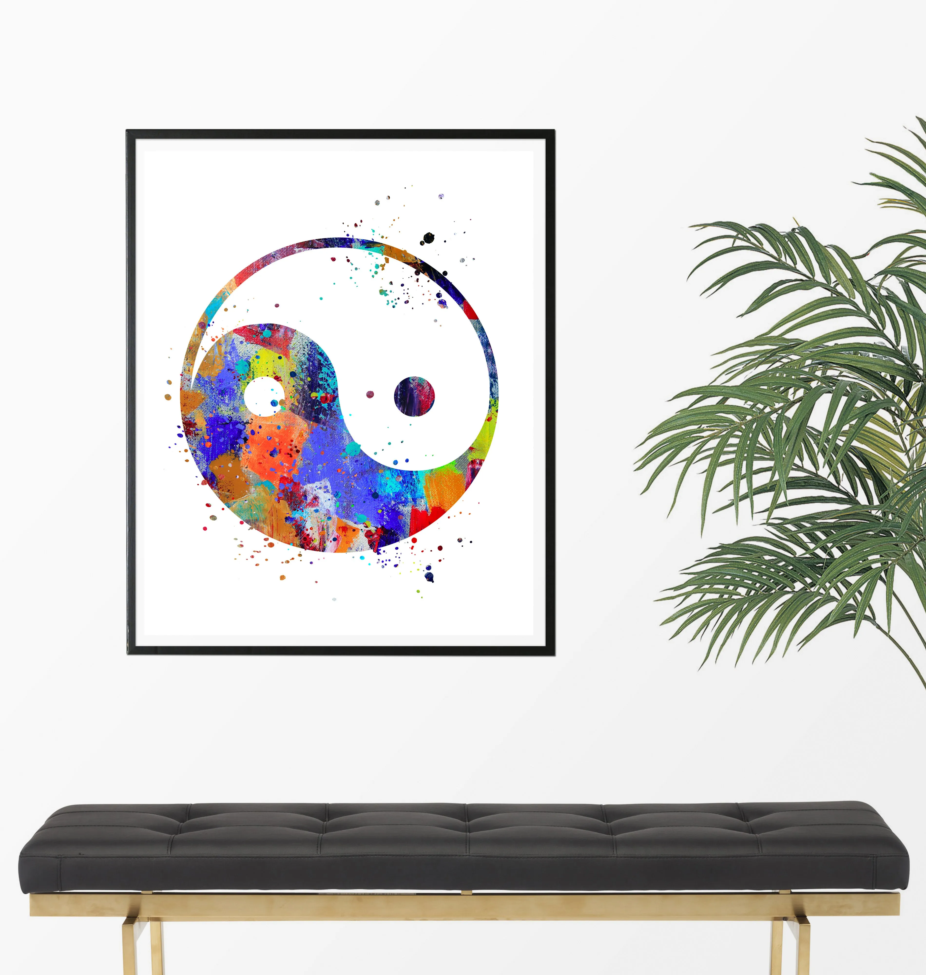 Yin Yang  Art Print - Unframed