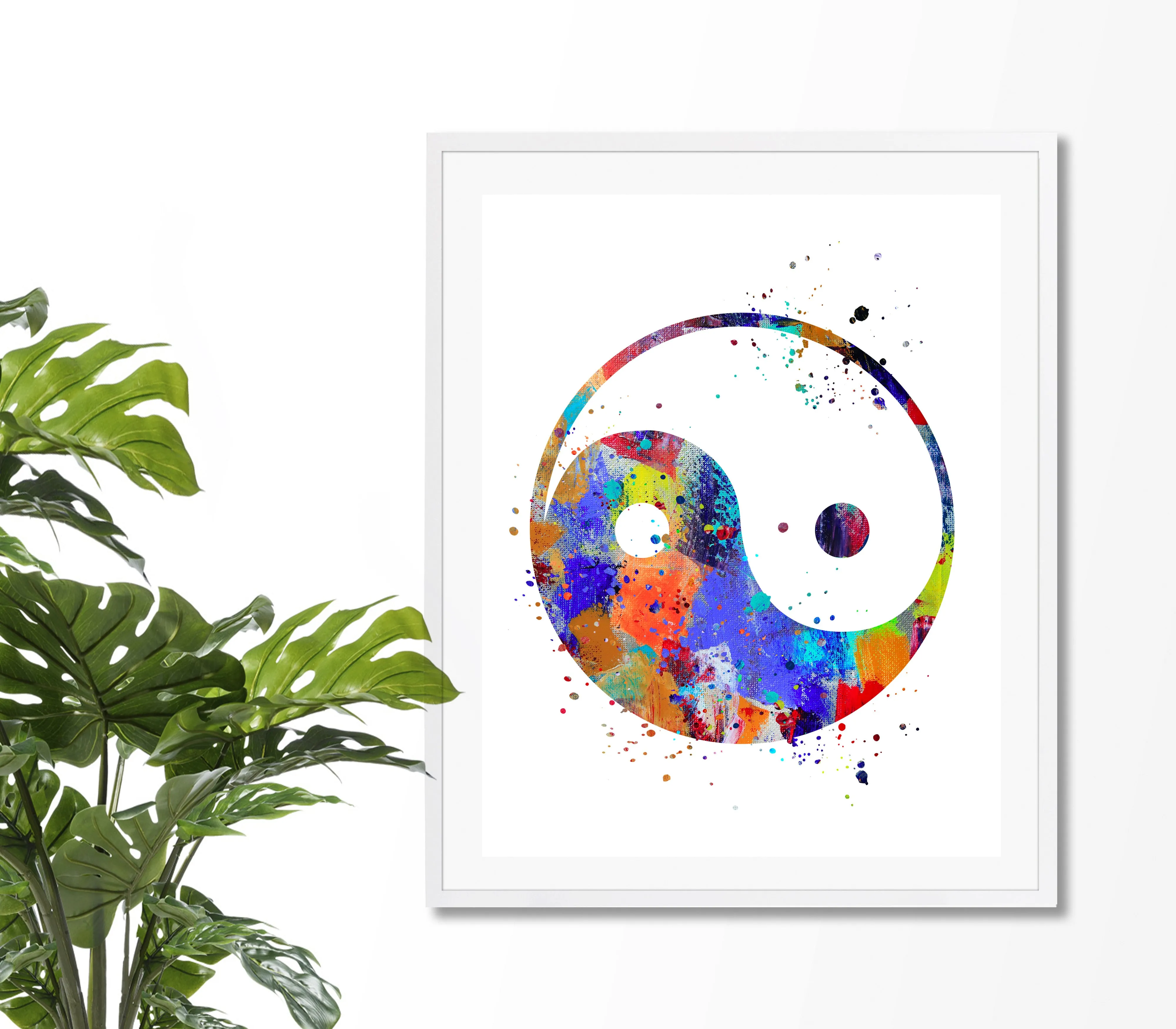 Yin Yang  Art Print - Unframed